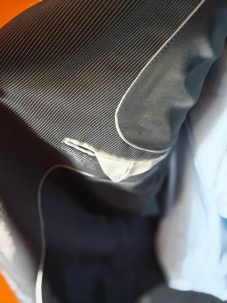 Traje de caballero gris y azul marca Boston