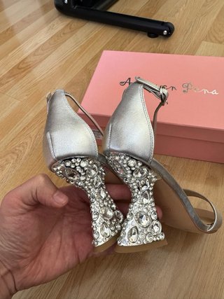 Sandalias Alma en Pena Plata Talla 37