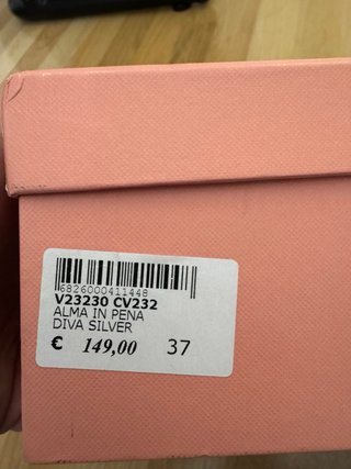 Sandalias Alma en Pena Plata Talla 37