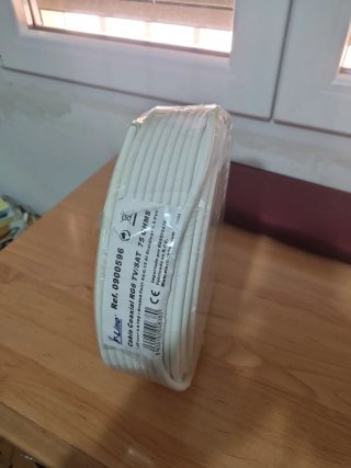 Cable Coaxial RG6 TV/SAT F-Line 75 OHMS