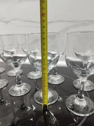 10 Copas de Vino de Cristal