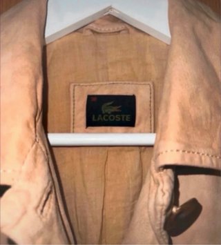 Gabardina beige Lacoste