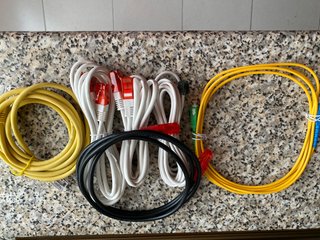 Lote Cables UTP Ethernet Varios Colores. TODOS 3€