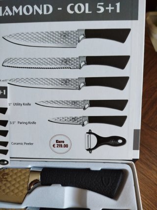 Set Coltelli Cucina Diamond A.M.C. 5+1