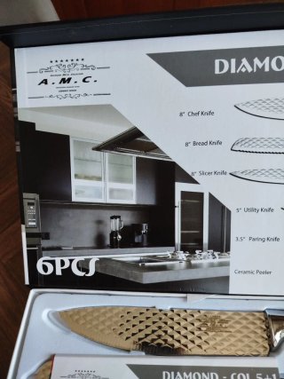 Set Coltelli Cucina Diamond A.M.C. 5+1