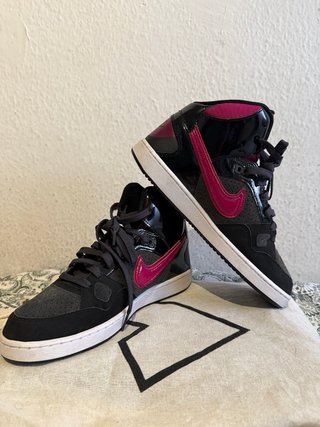Nike Son of Force Mid Mujer T42 Negro Rosa