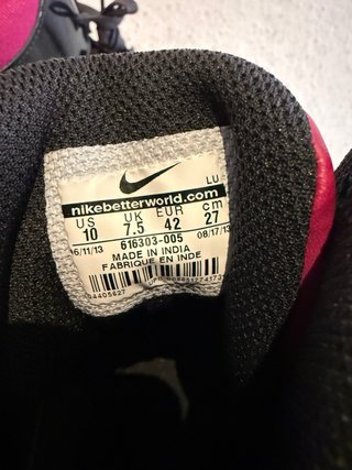 Nike Son of Force Mid Mujer T42 Negro Rosa