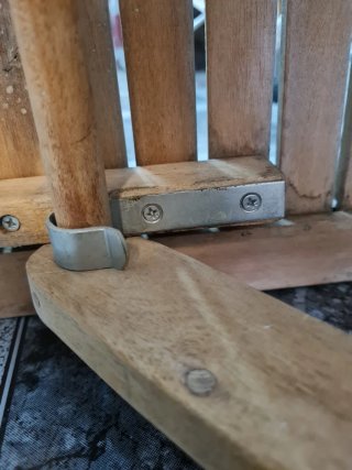 Mesa plegable de acacia