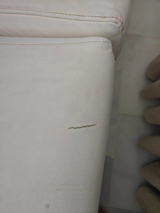 Sofá Polipiel Blanco