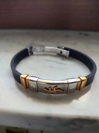 Bracciale Uomo con Gecko Dorato