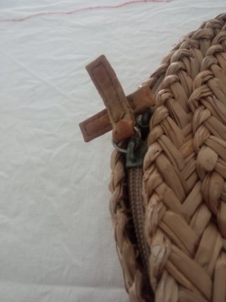 Bolso redondo de paja