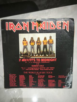 Vinilo 7 Iron Maiden 2 Minutes to Midnight