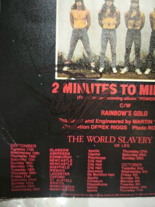 Vinilo 7 Iron Maiden 2 Minutes to Midnight