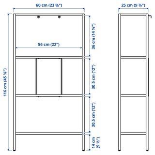 Estantería Ikea 4 baldas 56x116 cm
