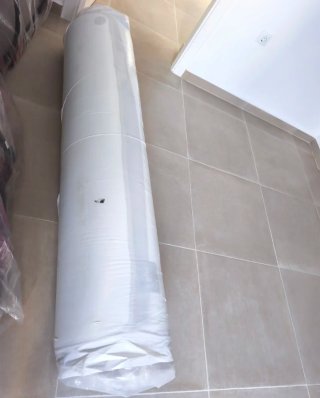 Colchón 150x190 Viscoelástico 126 cm de alto. Beig