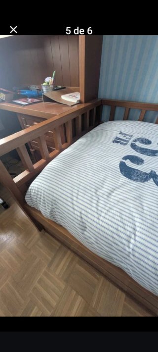 Cama nido de madera