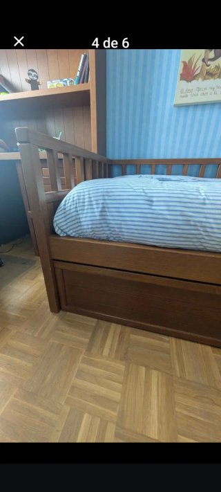 Cama nido de madera