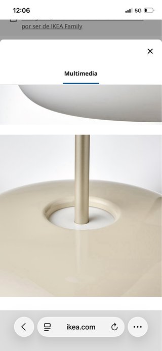 Lámpara Techo Blåsverk Ikea Beige/Blanco