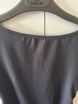 Vestido gris drapeado