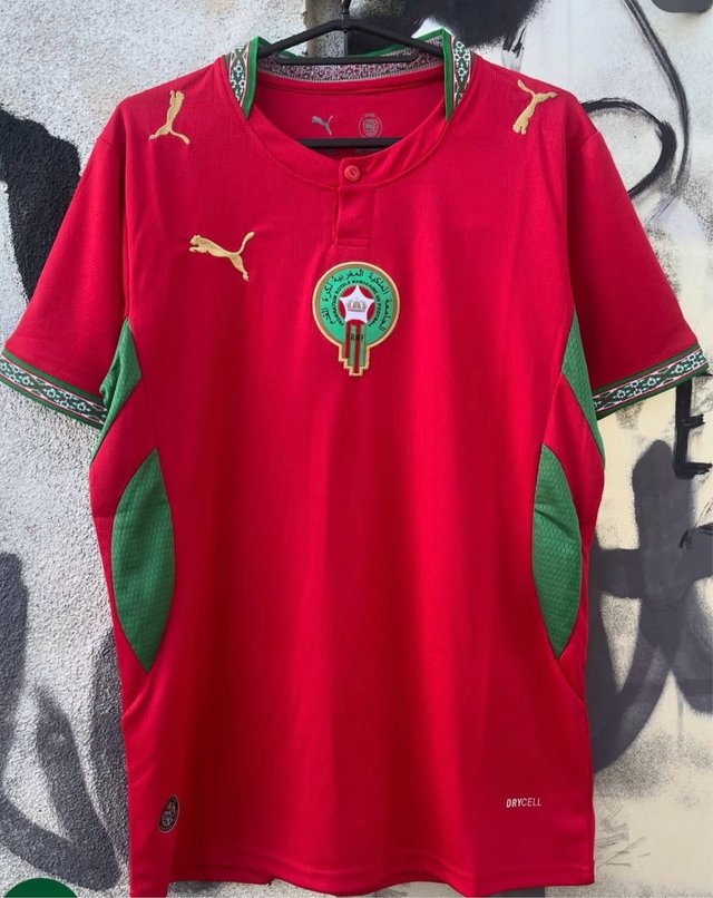 Camiseta Marruecos Puma Roja y Verde