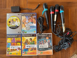 Pack PS2 Sony Negro + Juegos y Accesorios