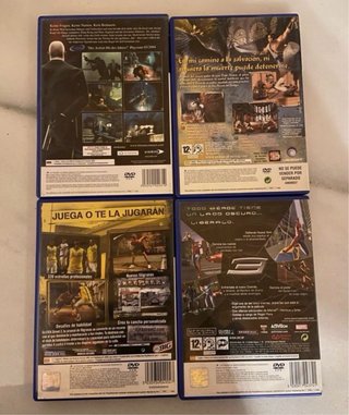 Pack PS2 Sony Negro + Juegos y Accesorios