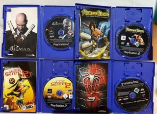 Pack PS2 Sony Negro + Juegos y Accesorios