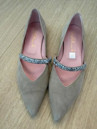 Pretty Ballerinas Bailarinas Beige y Plata