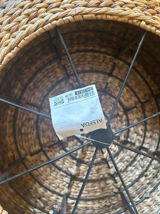 Puff AlsedA Ikea ratán redondo