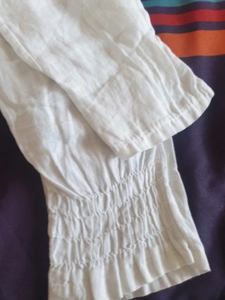 Pantalón lino mujer fajín elástico