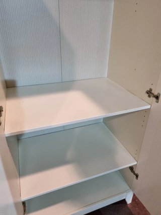 Armario infantil patas madera blanco