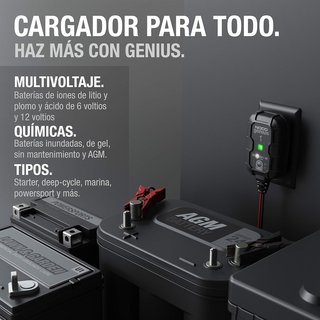 NOCO cargador mantenimiento batería plomo litio