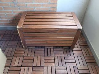Baúl de madera Ikea