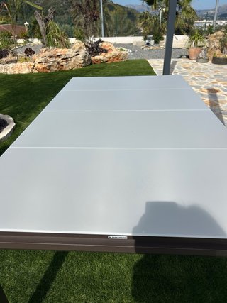 Conjunto Mesa extensible exterior con 6 sillas