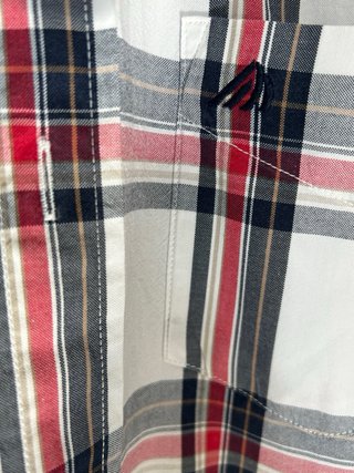 Camisa Quebramar Cuadros Rojo y Blanco