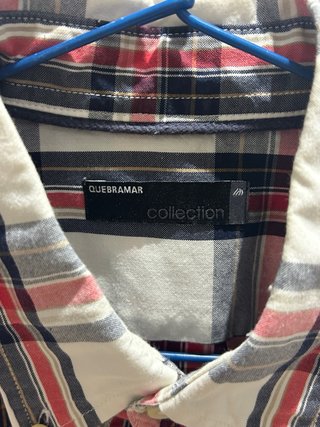 Camisa Quebramar Cuadros Rojo y Blanco