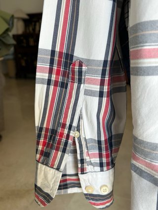 Camisa Quebramar Cuadros Rojo y Blanco