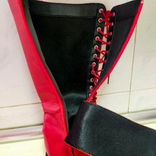 Botas rojas altas talla 38