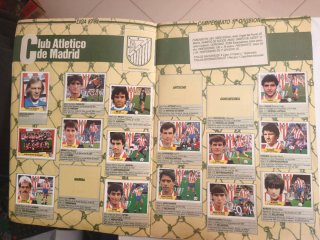 Álbum Liga 87-88 Fútbol Cromos Adhesivos