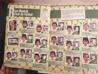 Álbum Liga 87-88 Fútbol Cromos Adhesivos