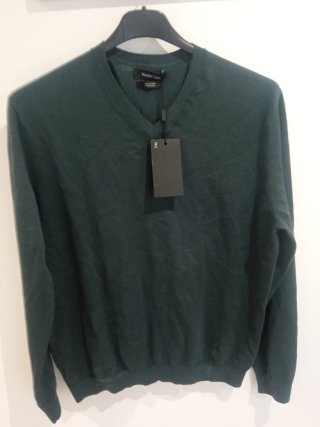 Jersey Massimo Dutti verde talla S
