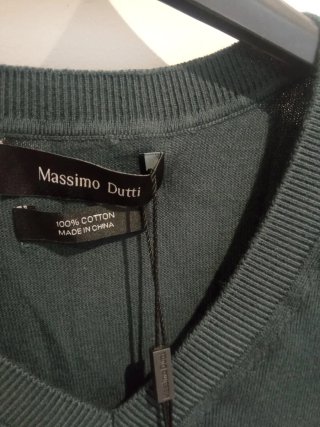 Jersey Massimo Dutti verde talla S