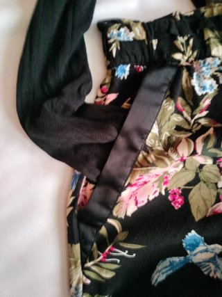 Conjunto kimono y pantalón estampado floral