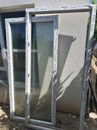 Puerta Balconera PVC Blanca Nueva