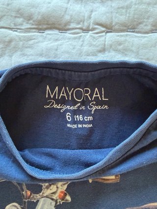 T-shirt Mayoral bambino 6 anni moto