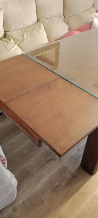 Mesa de salón madera extensible