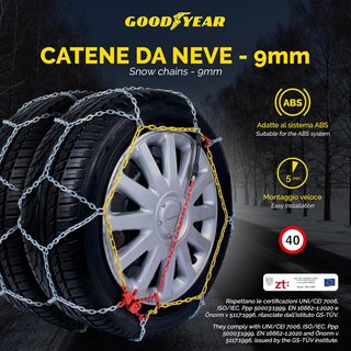 Goodyear cadenas nieve acero certificadas