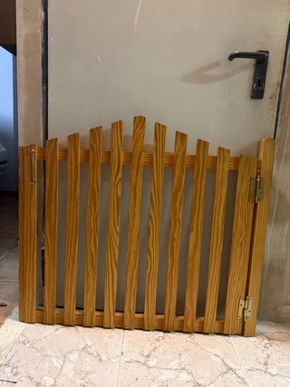 Puerta de seguridad madera para niños