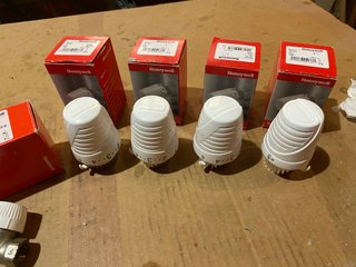 Lote 4 Válvulas Honeywell + Cabezales Termostático