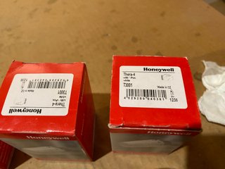 Lote 4 Válvulas Honeywell + Cabezales Termostático